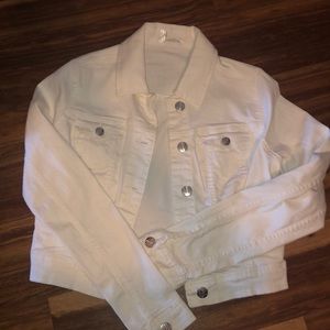 White jean jacket